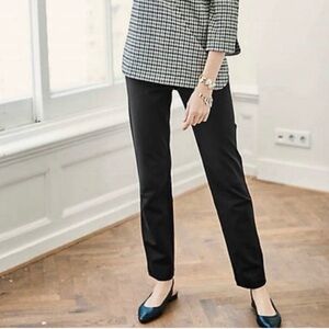 J. Jill Ponte Pull On Stretch Leggings Black Size Medium